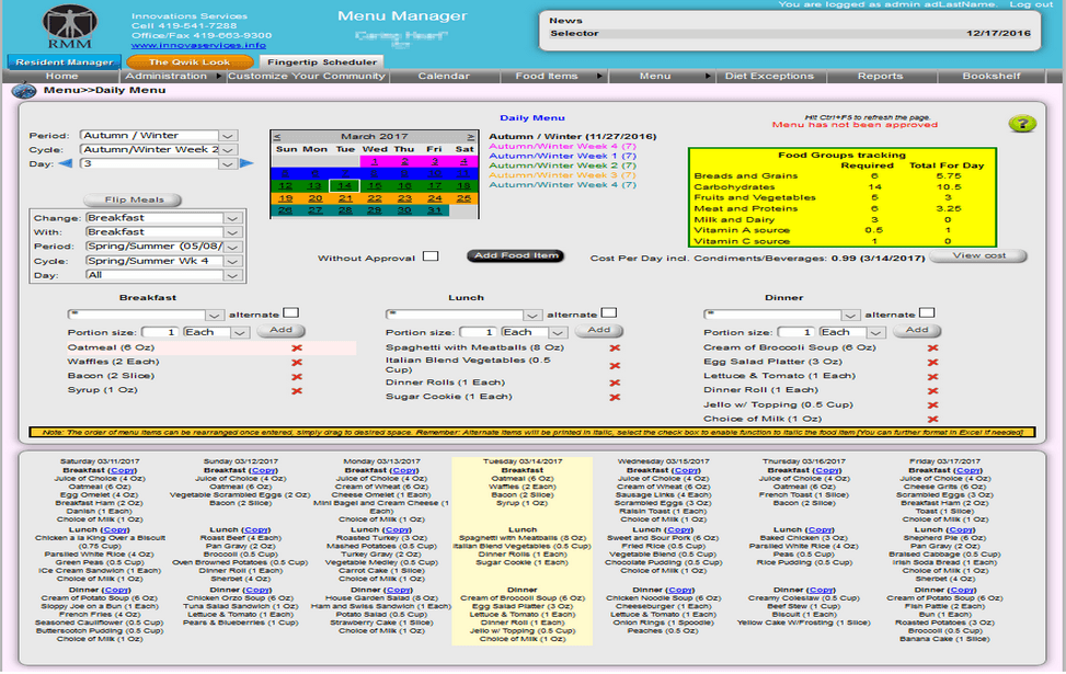 Menu Manager screenshot 3