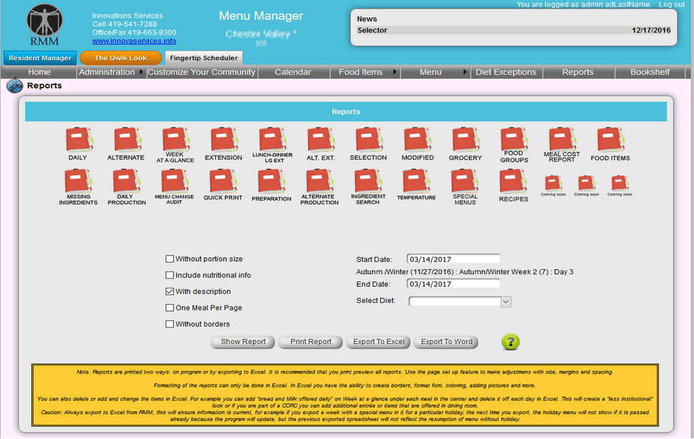 Menu Manager screenshot 4