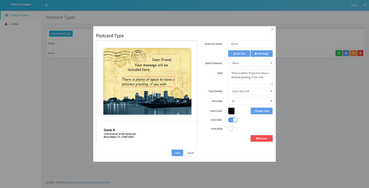 Postcard Designer screenshot 3