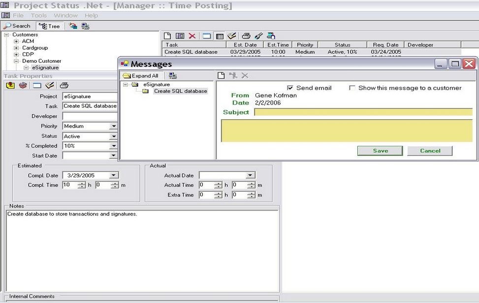 Project Status screenshot 4