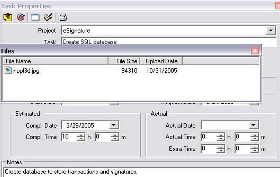 Project Status screenshot 5