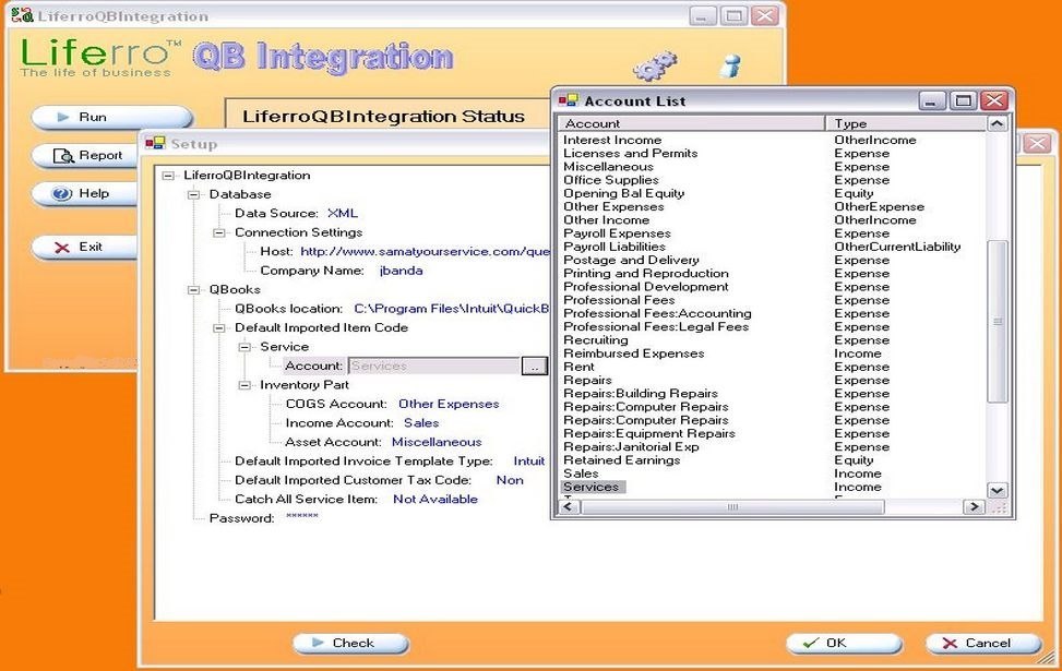 QuickBooks Integration screenshot