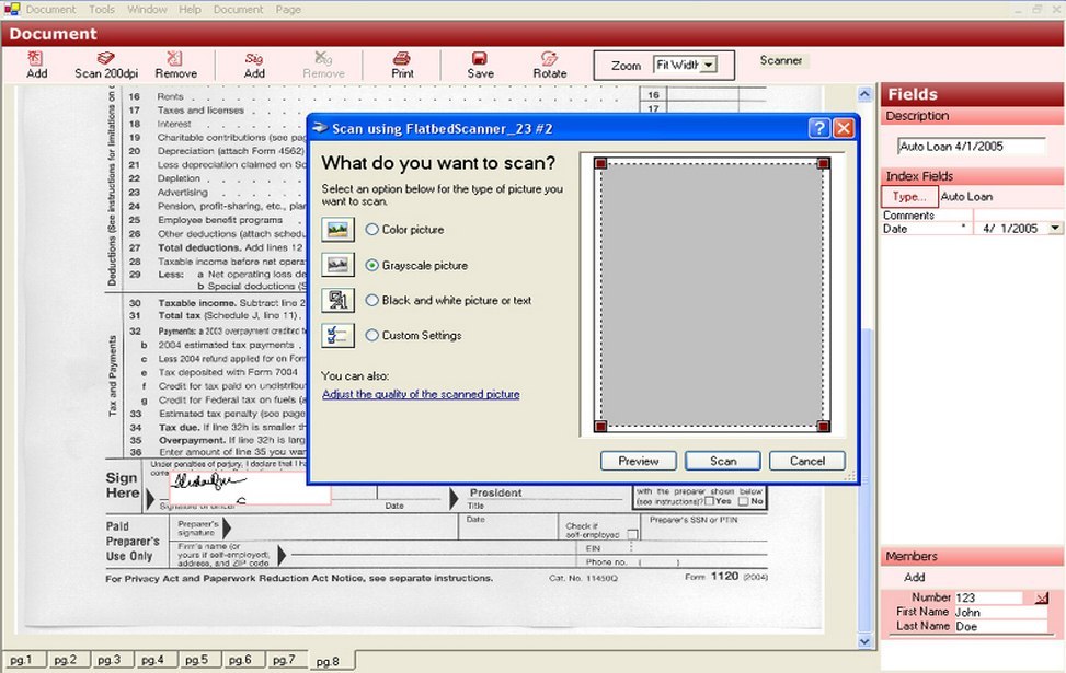 Document management screenshot 3