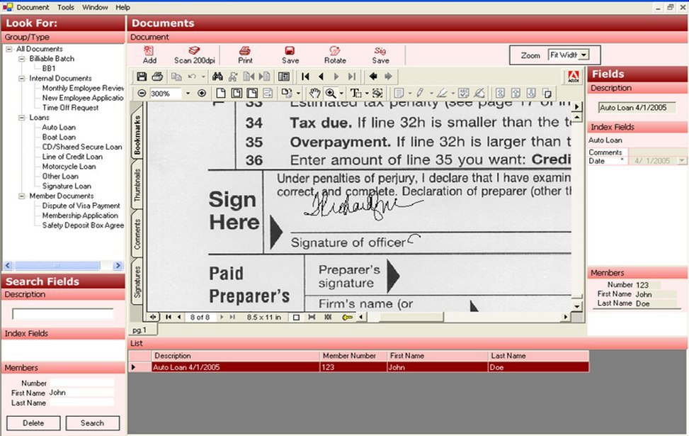 Document management screenshot 4