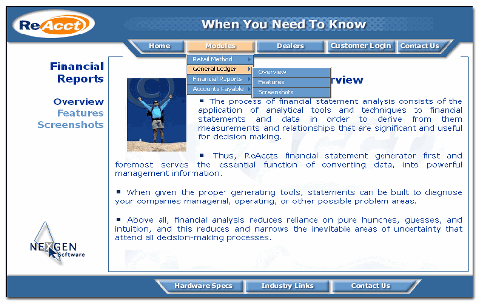 ReAcctSoftware screenshot