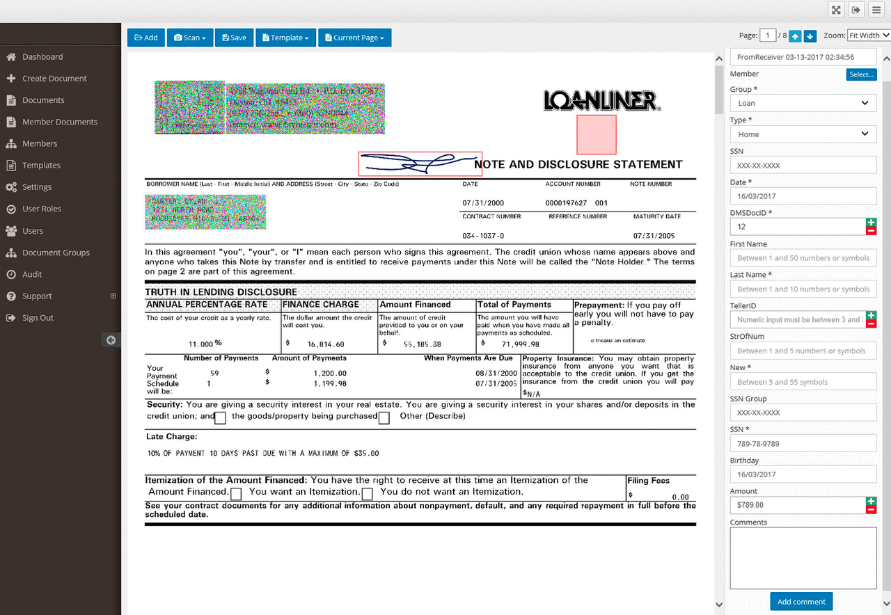 Web-based Document Manager screenshot 2