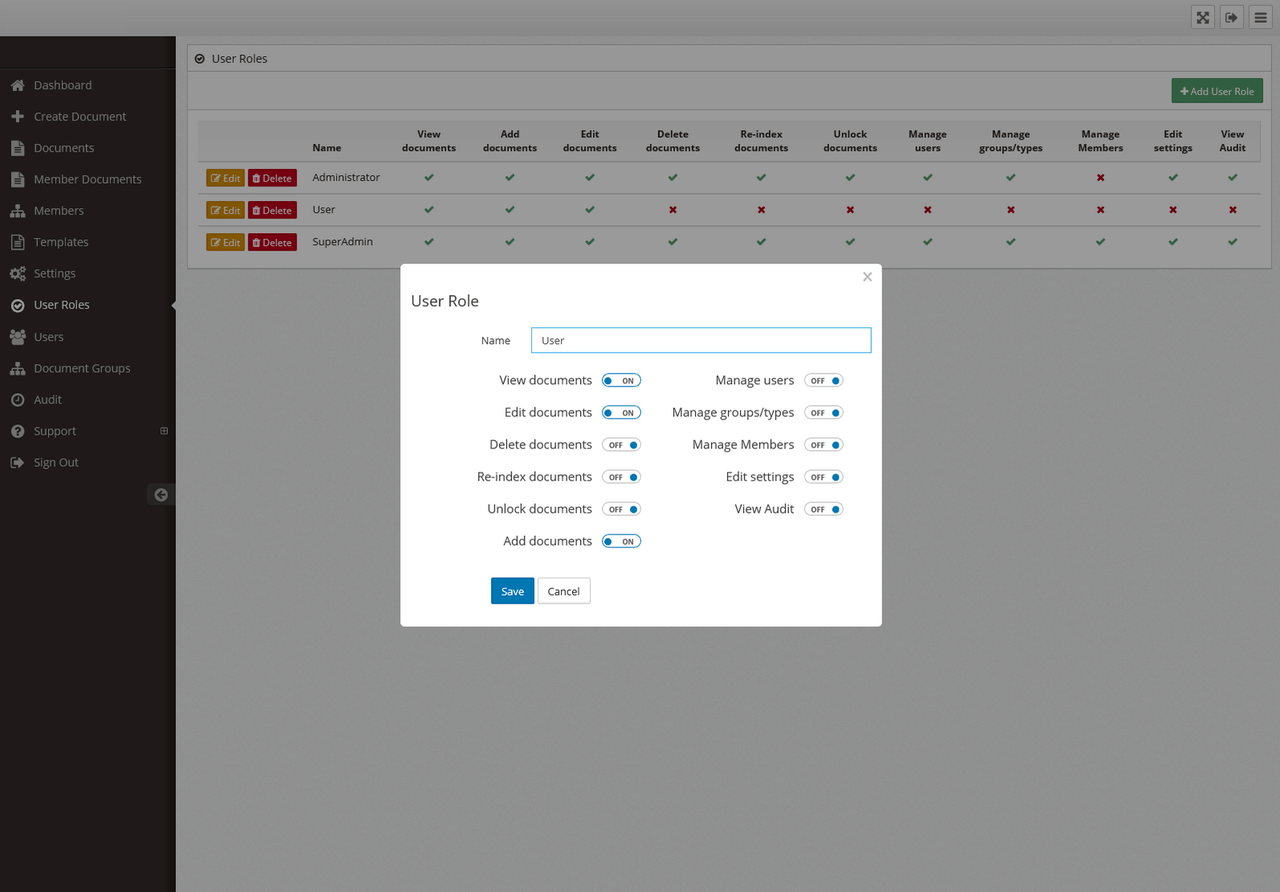 Web-based Document Manager screenshot 5
