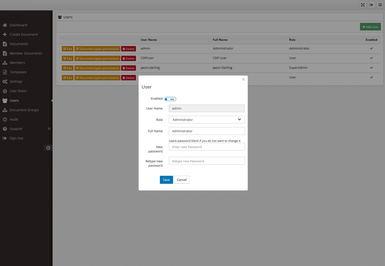 Web-based Document Manager screenshot 6