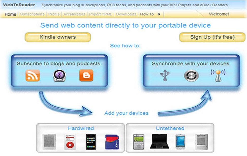 WebToReader screenshot